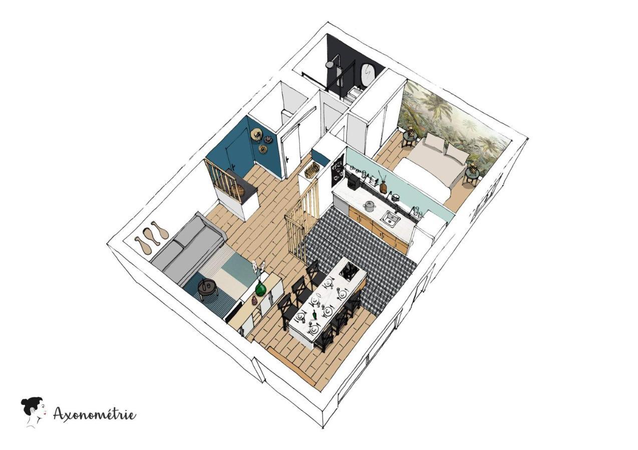 Ilunabarra - Appartement Calme, Vue Mer, Parking - Wifi Ciboure Eksteriør billede