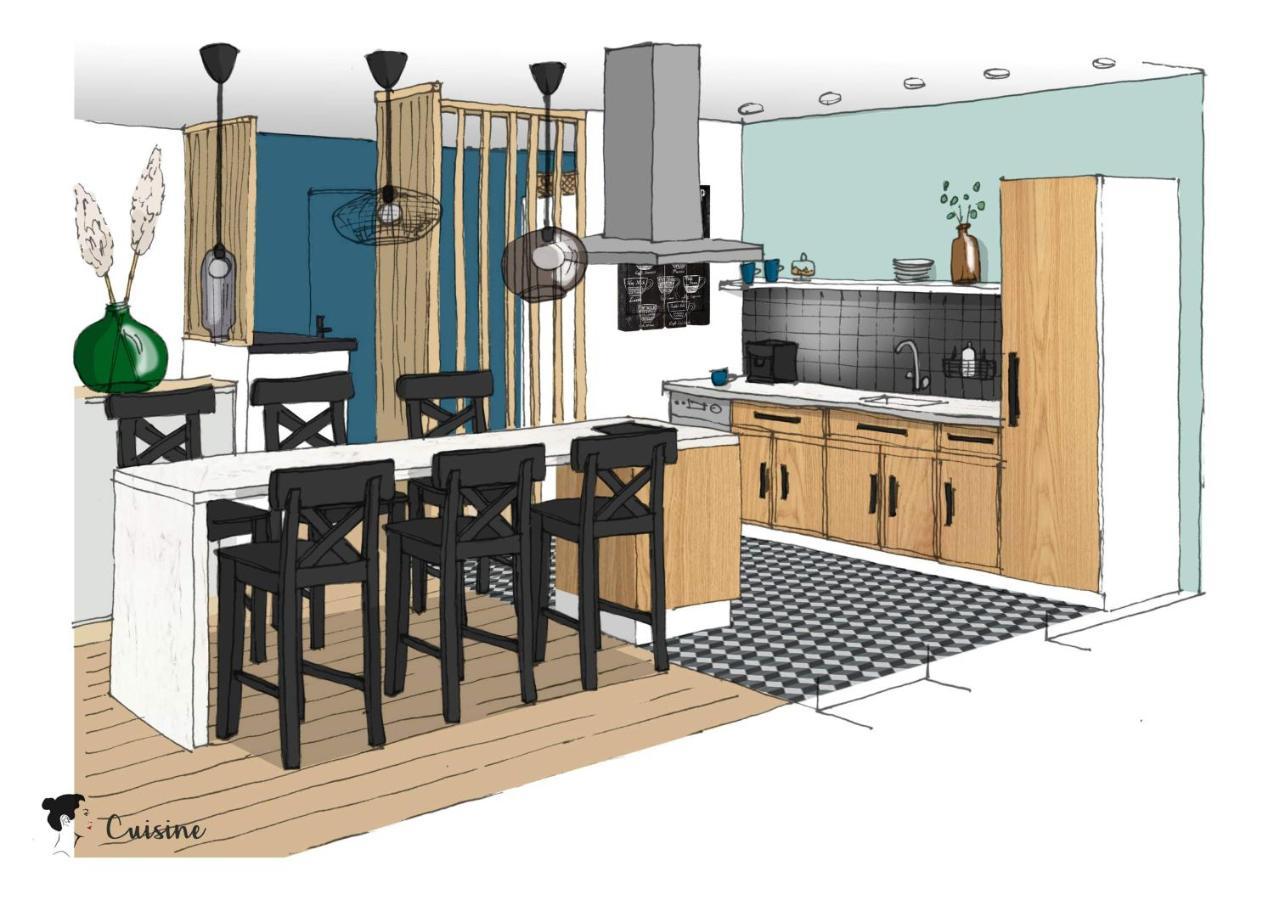 Ilunabarra - Appartement Calme, Vue Mer, Parking - Wifi Ciboure Eksteriør billede