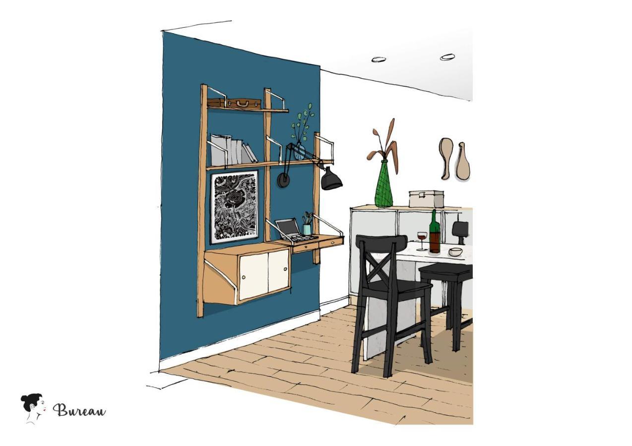 Ilunabarra - Appartement Calme, Vue Mer, Parking - Wifi Ciboure Eksteriør billede