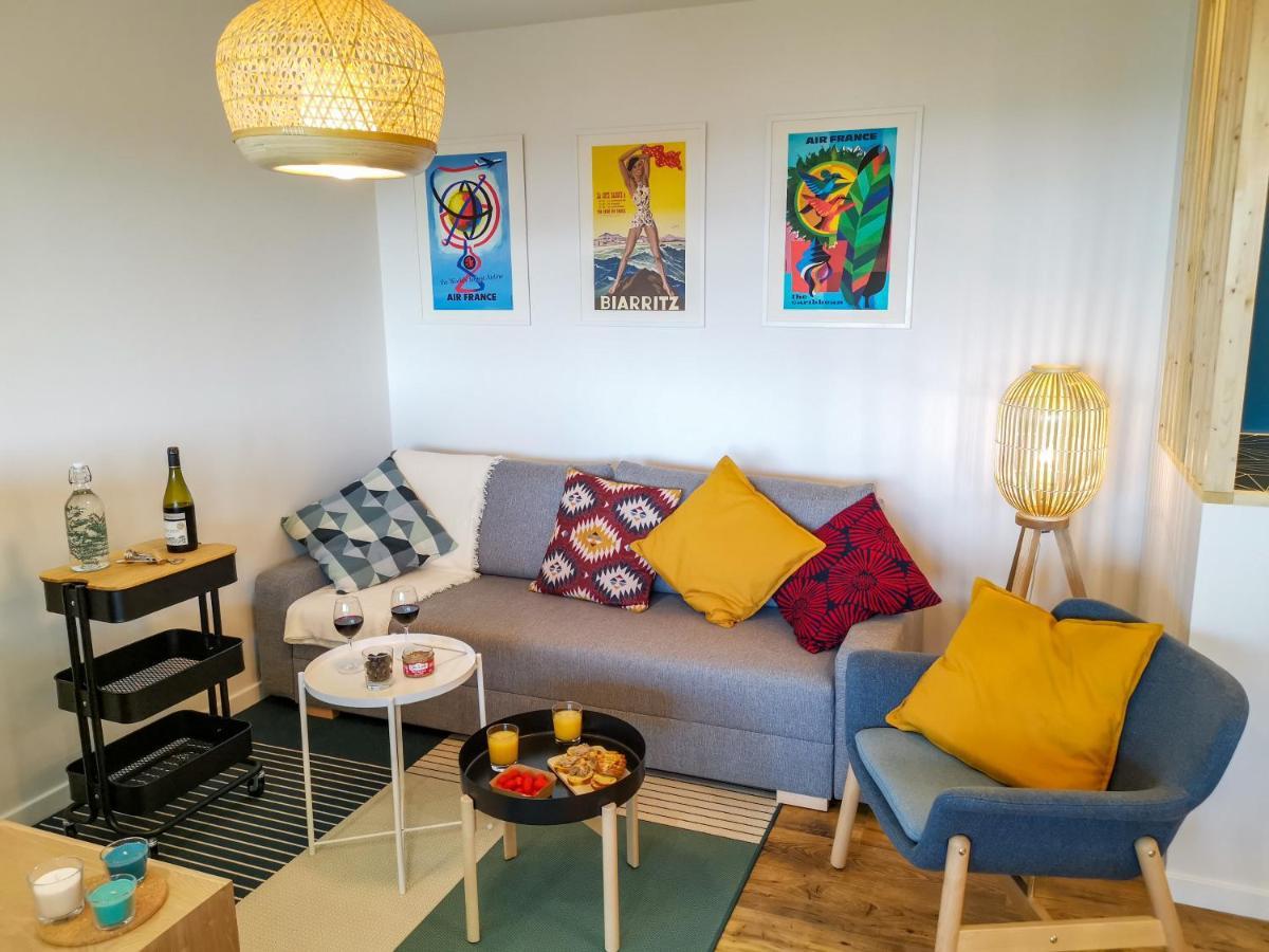 Ilunabarra - Appartement Calme, Vue Mer, Parking - Wifi Ciboure Eksteriør billede