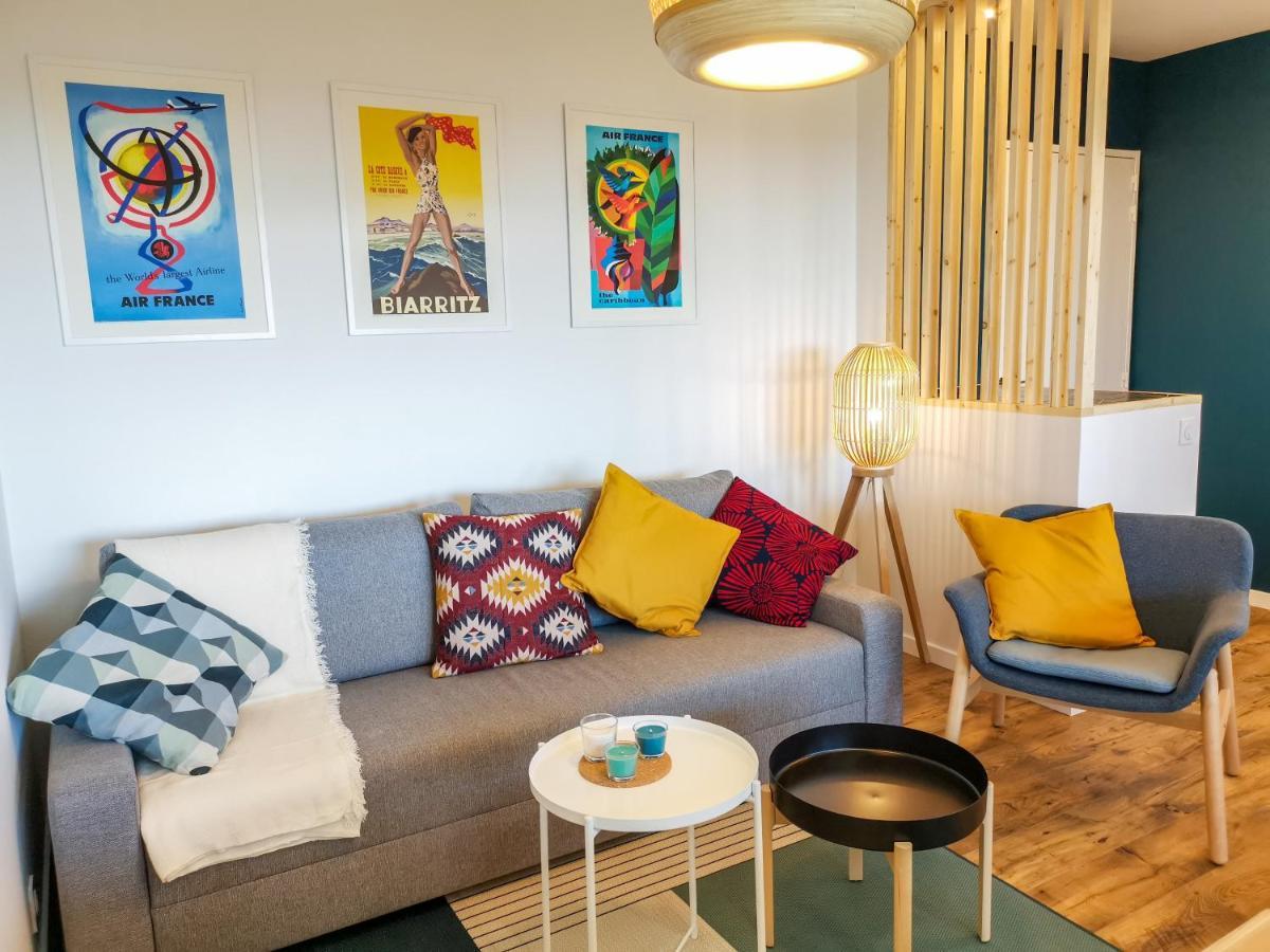 Ilunabarra - Appartement Calme, Vue Mer, Parking - Wifi Ciboure Eksteriør billede