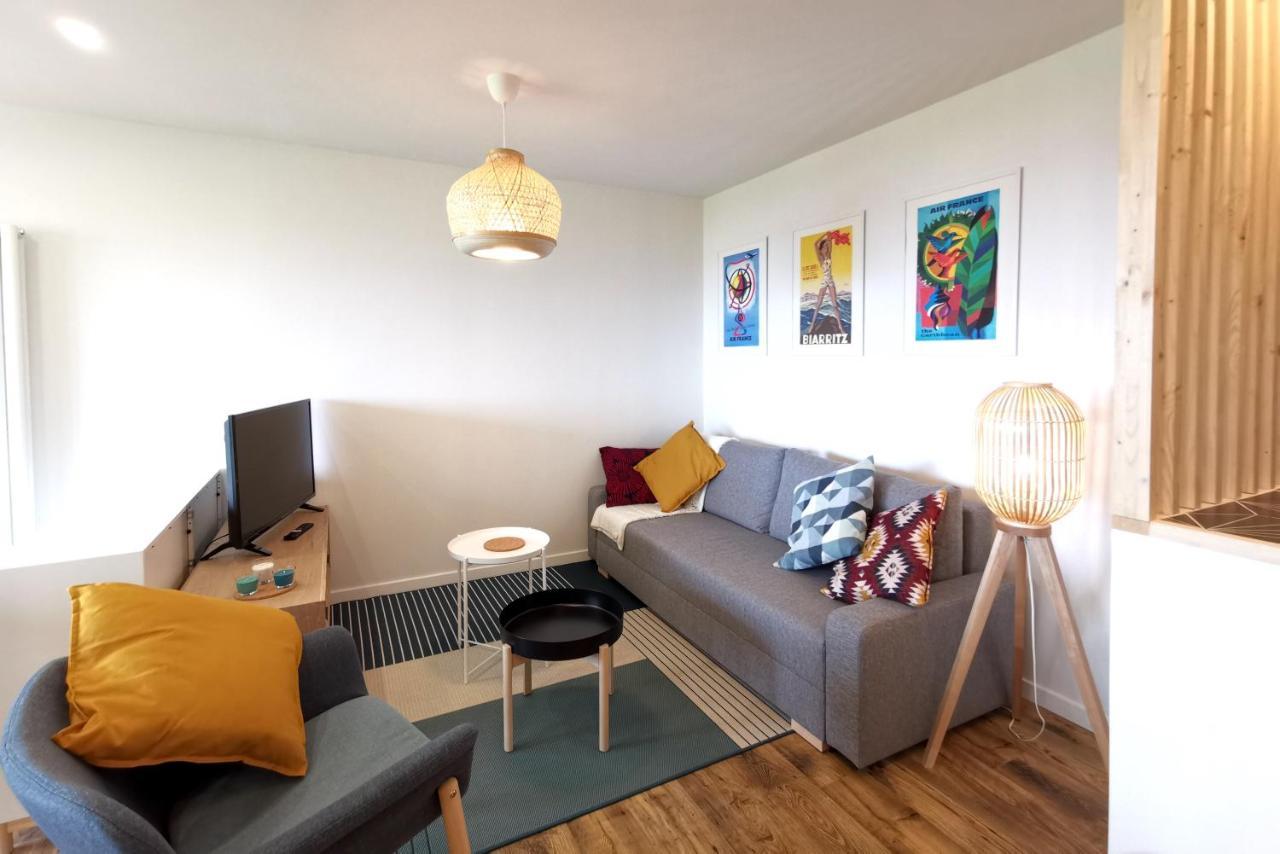 Ilunabarra - Appartement Calme, Vue Mer, Parking - Wifi Ciboure Eksteriør billede
