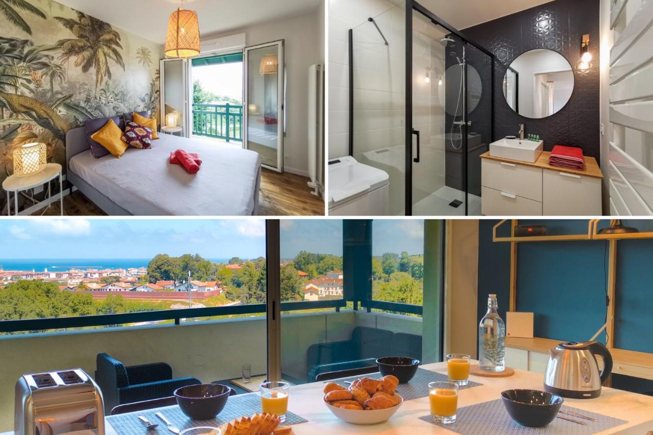 Ilunabarra - Appartement Calme, Vue Mer, Parking - Wifi Ciboure Eksteriør billede