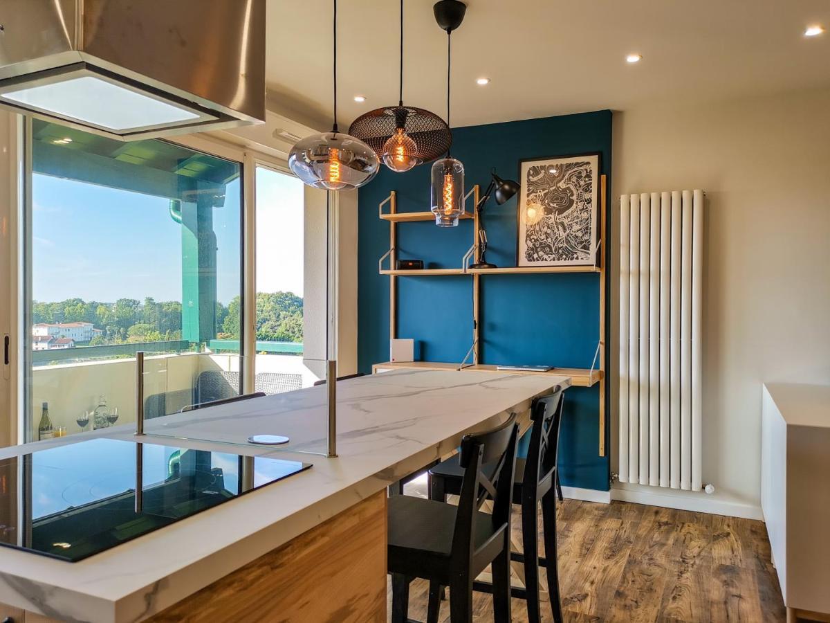 Ilunabarra - Appartement Calme, Vue Mer, Parking - Wifi Ciboure Eksteriør billede