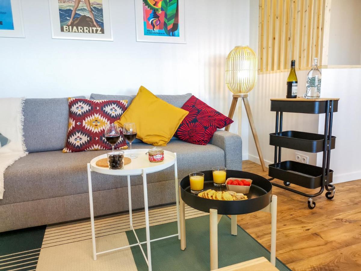 Ilunabarra - Appartement Calme, Vue Mer, Parking - Wifi Ciboure Eksteriør billede